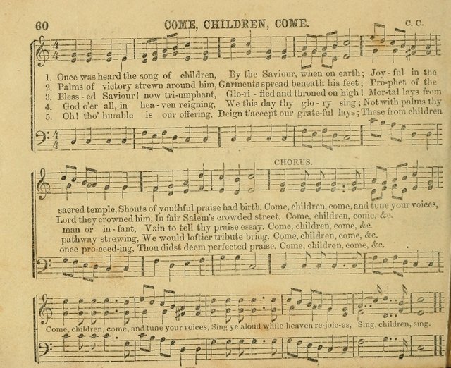The Sunday-School Music Book: enlarged page 60