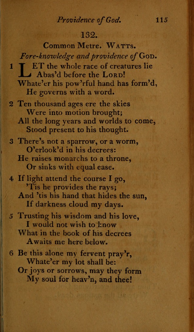 A Selection of Sacred Poetry: consisting of psalms and hymns, from Watts, Doddridge, Merrick, Scott, Cowper, Barbauld, Steele ...compiled for  the use of the Unitarian Church in Philadelphia page 115