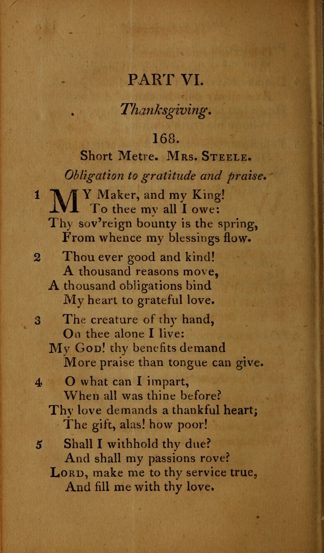 A Selection of Sacred Poetry: consisting of psalms and hymns, from Watts, Doddridge, Merrick, Scott, Cowper, Barbauld, Steele ...compiled for  the use of the Unitarian Church in Philadelphia page 148