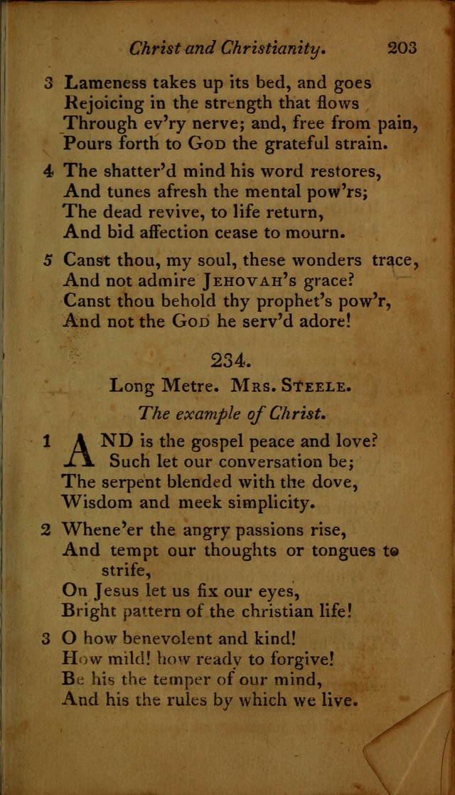 A Selection of Sacred Poetry: consisting of psalms and hymns, from Watts, Doddridge, Merrick, Scott, Cowper, Barbauld, Steele ...compiled for  the use of the Unitarian Church in Philadelphia page 203