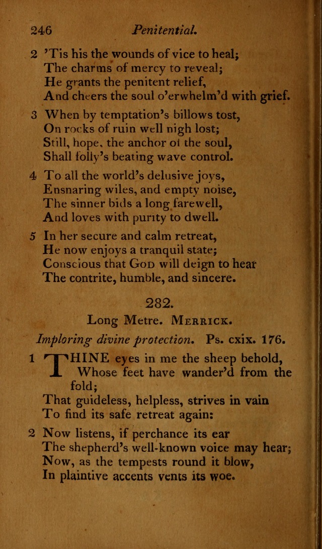 A Selection of Sacred Poetry: consisting of psalms and hymns, from Watts, Doddridge, Merrick, Scott, Cowper, Barbauld, Steele ...compiled for  the use of the Unitarian Church in Philadelphia page 246