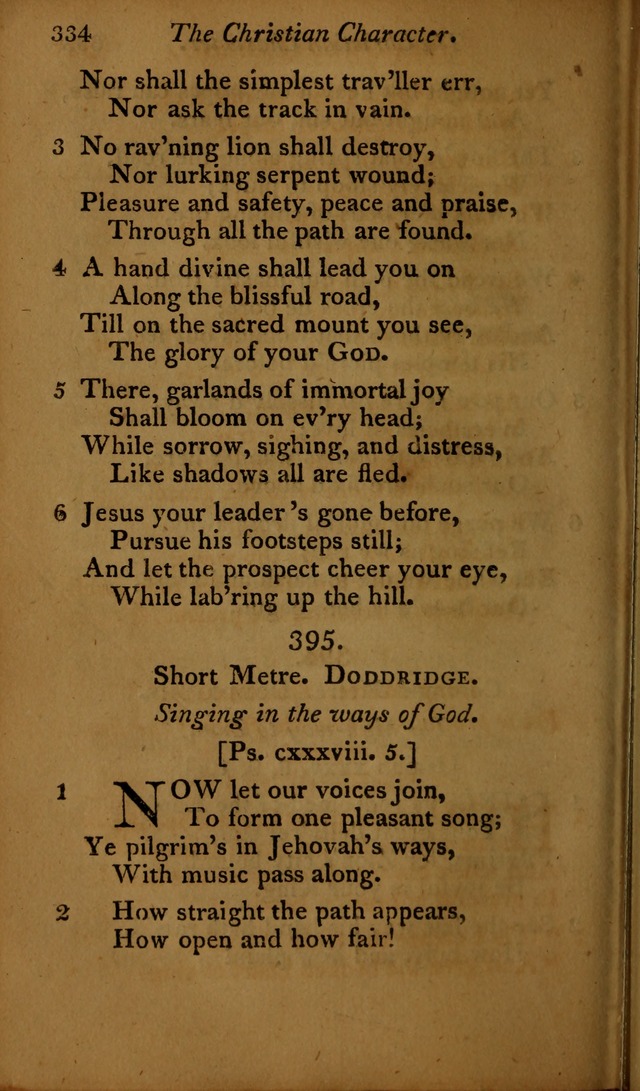 A Selection of Sacred Poetry: consisting of psalms and hymns, from Watts, Doddridge, Merrick, Scott, Cowper, Barbauld, Steele ...compiled for  the use of the Unitarian Church in Philadelphia page 334