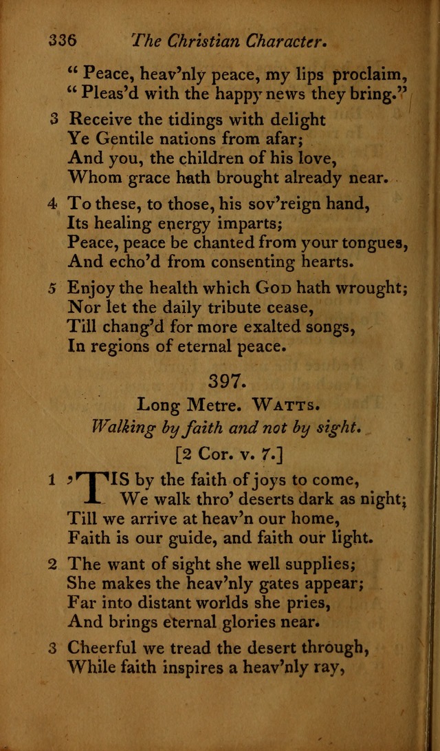 A Selection of Sacred Poetry: consisting of psalms and hymns, from Watts, Doddridge, Merrick, Scott, Cowper, Barbauld, Steele ...compiled for  the use of the Unitarian Church in Philadelphia page 336