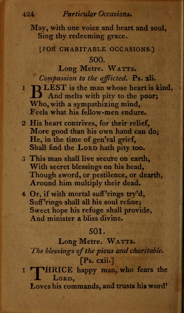A Selection of Sacred Poetry: consisting of psalms and hymns, from Watts, Doddridge, Merrick, Scott, Cowper, Barbauld, Steele ...compiled for  the use of the Unitarian Church in Philadelphia page 424