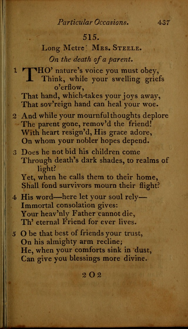 A Selection of Sacred Poetry: consisting of psalms and hymns, from Watts, Doddridge, Merrick, Scott, Cowper, Barbauld, Steele ...compiled for  the use of the Unitarian Church in Philadelphia page 437