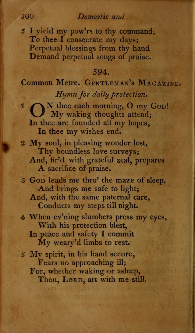 A Selection of Sacred Poetry: consisting of psalms and hymns, from Watts, Doddridge, Merrick, Scott, Cowper, Barbauld, Steele ...compiled for  the use of the Unitarian Church in Philadelphia page 500
