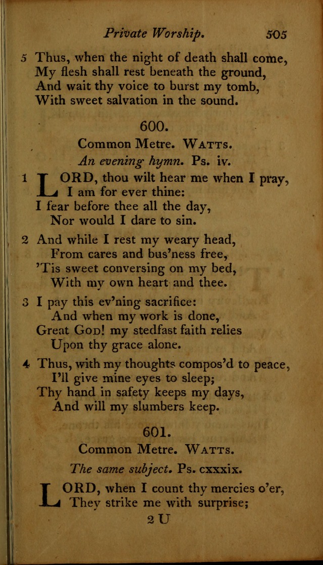 A Selection of Sacred Poetry: consisting of psalms and hymns, from Watts, Doddridge, Merrick, Scott, Cowper, Barbauld, Steele ...compiled for  the use of the Unitarian Church in Philadelphia page 505