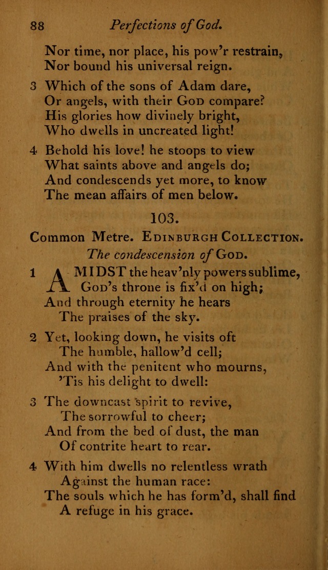 A Selection of Sacred Poetry: consisting of psalms and hymns, from Watts, Doddridge, Merrick, Scott, Cowper, Barbauld, Steele ...compiled for  the use of the Unitarian Church in Philadelphia page 88