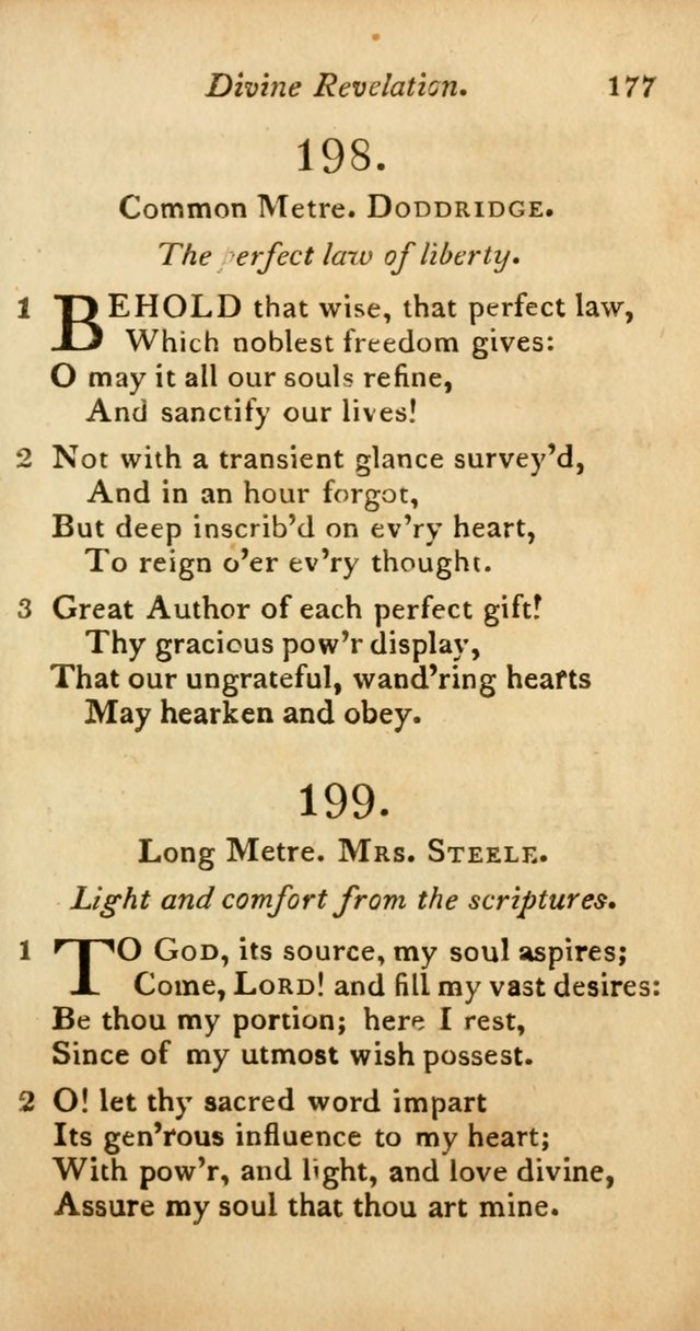 A Selection of Sacred Poetry: consisting of psalms and hymns from Watts, Doddridge, Merrick, Scott, Cowper, Barbauld, Steele, and others (2nd ed.) page 177