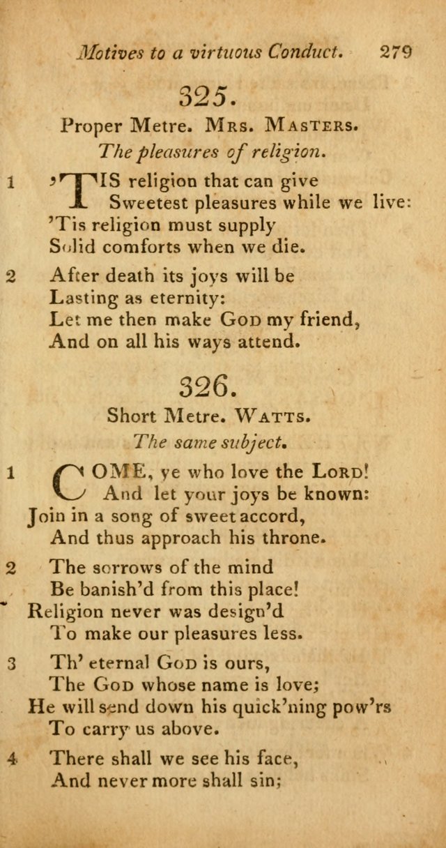 A Selection of Sacred Poetry: consisting of psalms and hymns from Watts, Doddridge, Merrick, Scott, Cowper, Barbauld, Steele, and others (2nd ed.) page 279