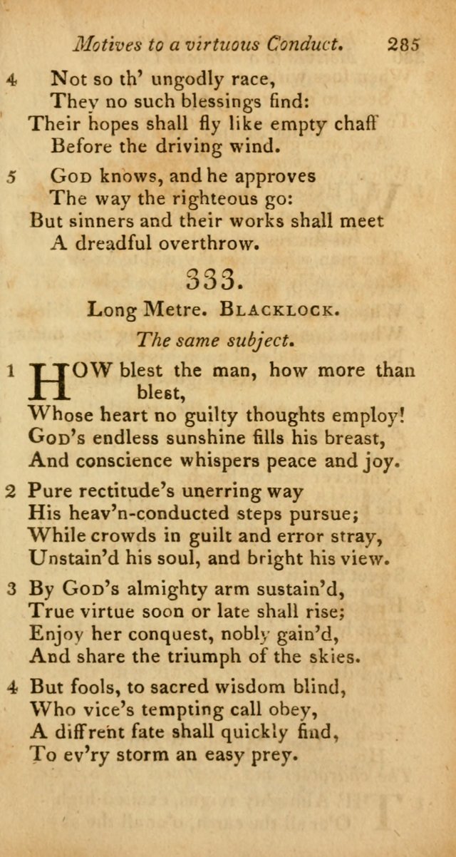 A Selection of Sacred Poetry: consisting of psalms and hymns from Watts, Doddridge, Merrick, Scott, Cowper, Barbauld, Steele, and others (2nd ed.) page 285