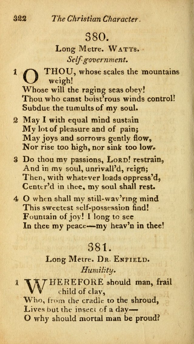 A Selection of Sacred Poetry: consisting of psalms and hymns from Watts, Doddridge, Merrick, Scott, Cowper, Barbauld, Steele, and others (2nd ed.) page 322
