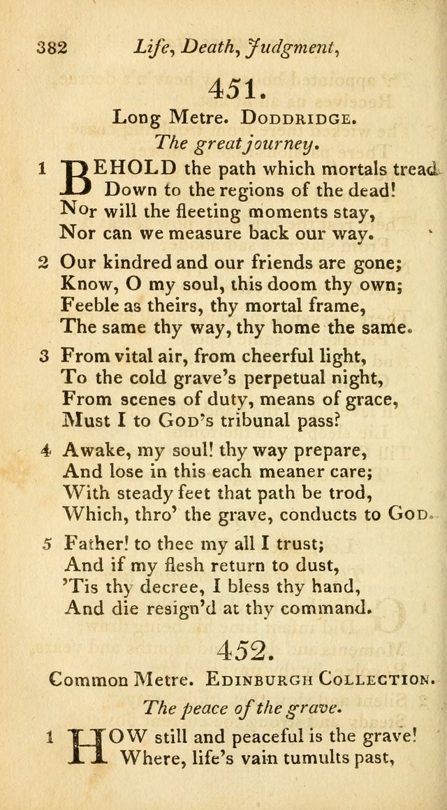 A Selection of Sacred Poetry: consisting of psalms and hymns from Watts, Doddridge, Merrick, Scott, Cowper, Barbauld, Steele, and others (2nd ed.) page 382