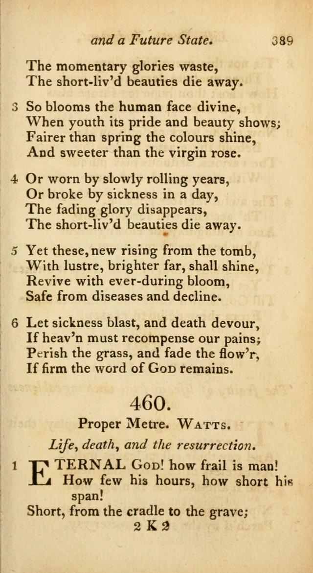 A Selection of Sacred Poetry: consisting of psalms and hymns from Watts, Doddridge, Merrick, Scott, Cowper, Barbauld, Steele, and others (2nd ed.) page 389