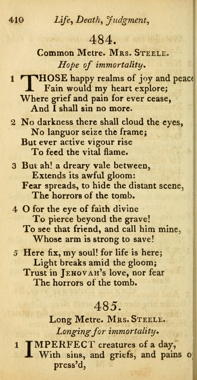 A Selection of Sacred Poetry: consisting of psalms and hymns from Watts, Doddridge, Merrick, Scott, Cowper, Barbauld, Steele, and others (2nd ed.) page 410
