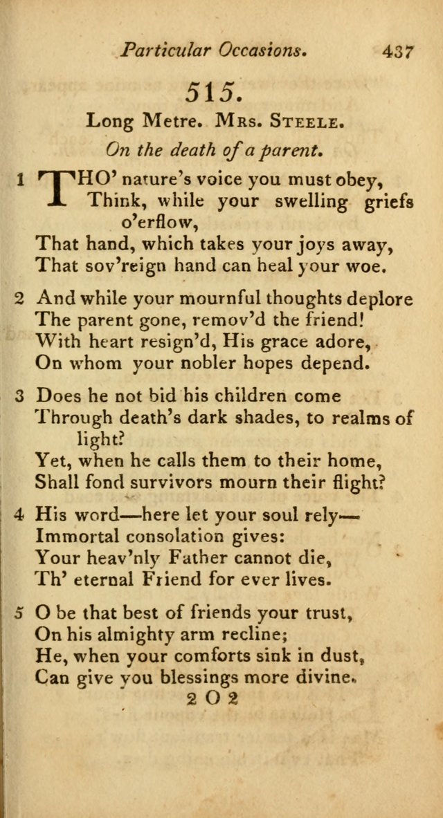 A Selection of Sacred Poetry: consisting of psalms and hymns from Watts, Doddridge, Merrick, Scott, Cowper, Barbauld, Steele, and others (2nd ed.) page 439