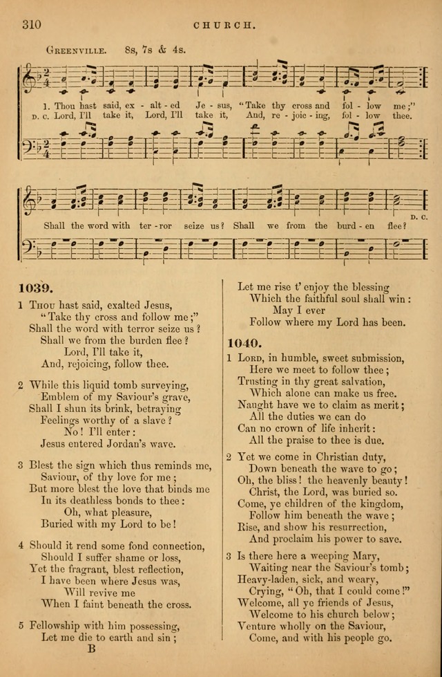 Songs for the Sanctuary; or Psalms and Hymns for Christian Worship (Baptist Ed.) page 311