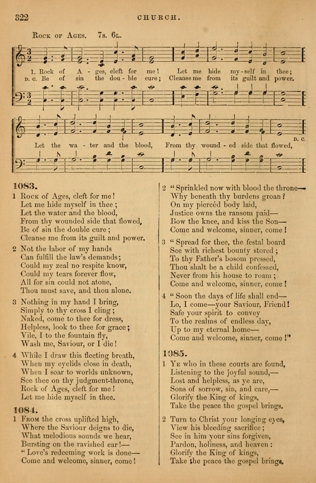 Songs for the Sanctuary; or Psalms and Hymns for Christian Worship (Baptist Ed.) page 323