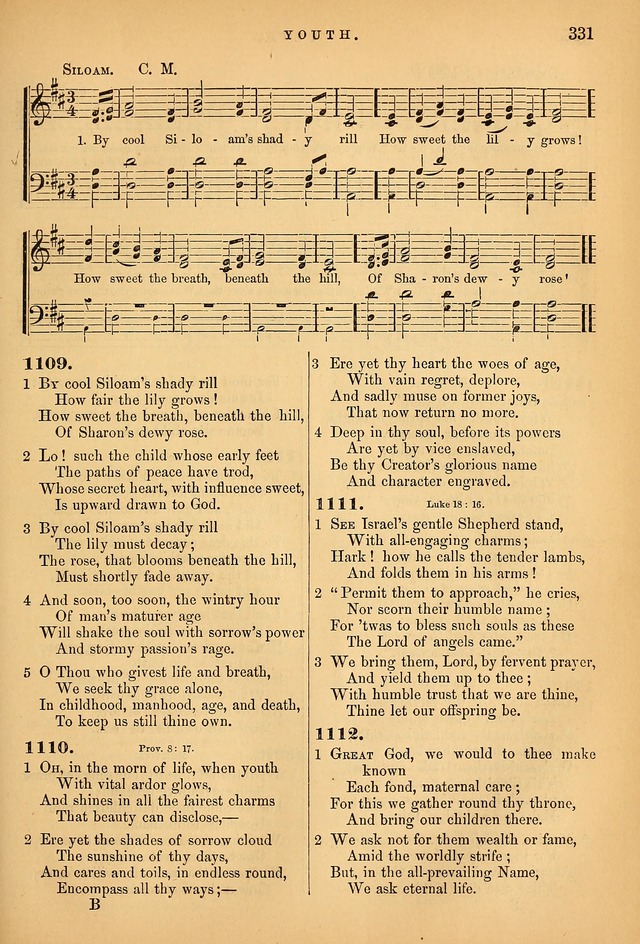 Songs for the Sanctuary; or Psalms and Hymns for Christian Worship (Baptist Ed.) page 332