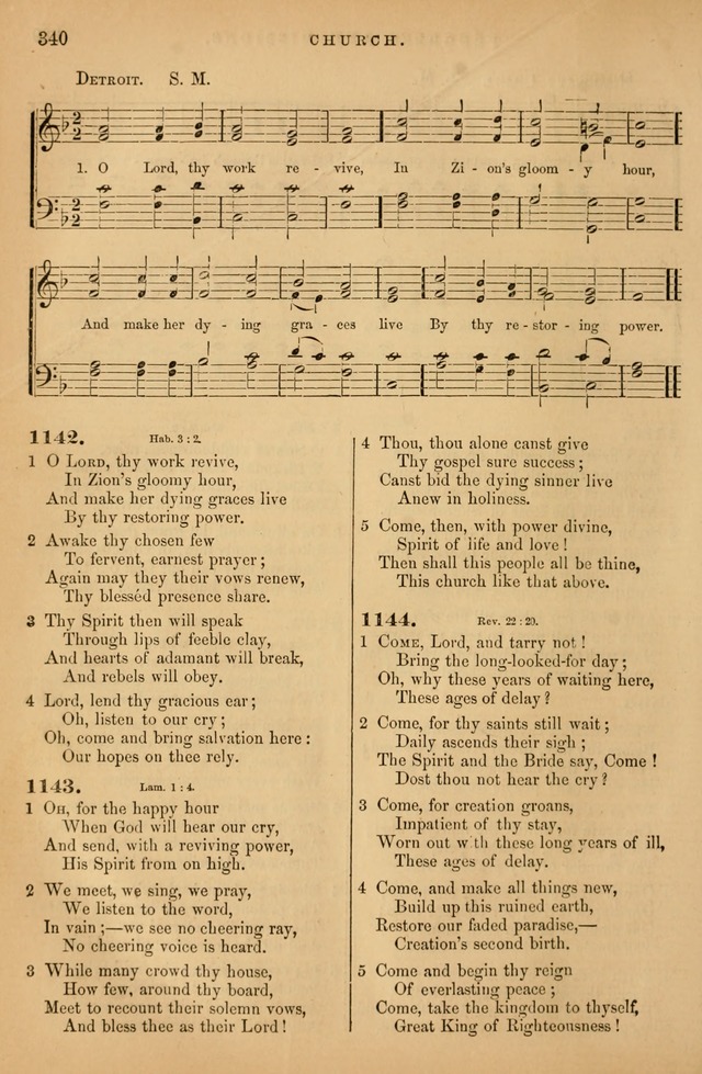 Songs for the Sanctuary; or Psalms and Hymns for Christian Worship (Baptist Ed.) page 341