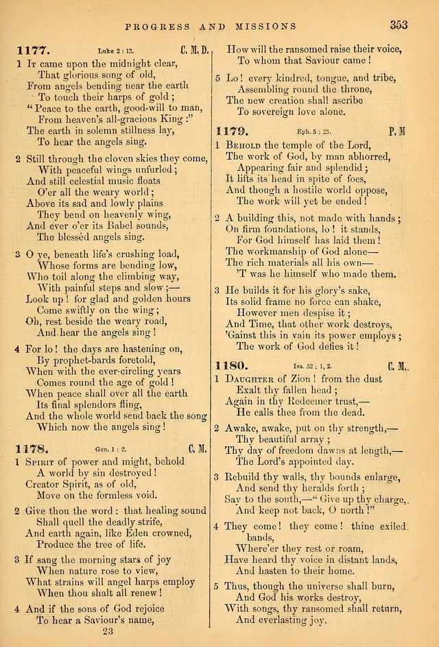Songs for the Sanctuary; or Psalms and Hymns for Christian Worship (Baptist Ed.) page 354