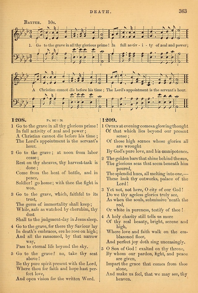 Songs for the Sanctuary; or Psalms and Hymns for Christian Worship (Baptist Ed.) page 364