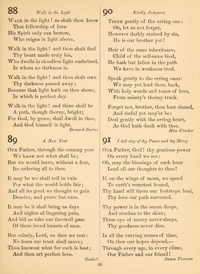 Sacred Songs For Public Worship: a hymn and tune book page 39
