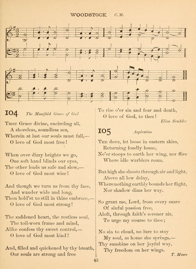 Sacred Songs For Public Worship: a hymn and tune book page 45