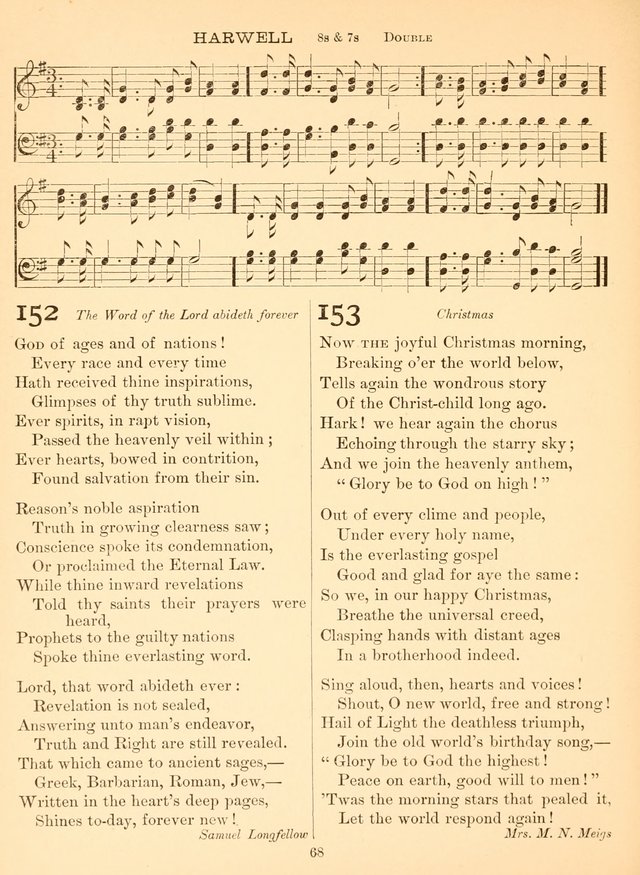 Sacred Songs For Public Worship: a hymn and tune book page 68