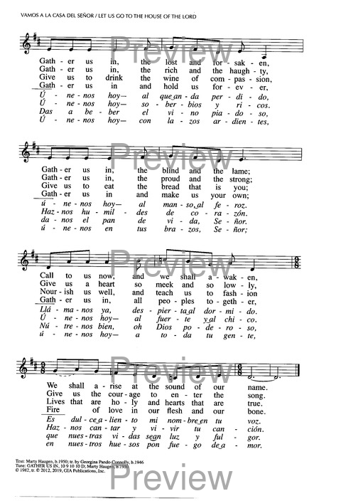 Santo, Santo, Santo: cantos para el pueblo de Dios = Holy, Holy, Holy: songs for the people of God page 621