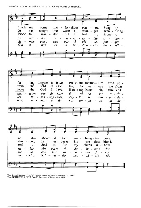 Santo, Santo, Santo: cantos para el pueblo de Dios = Holy, Holy, Holy: songs for the people of God page 623