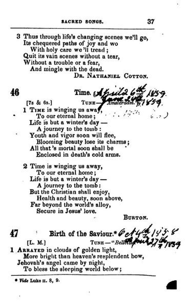 A Selection of Sacred Songs. 2nd ed. page 33