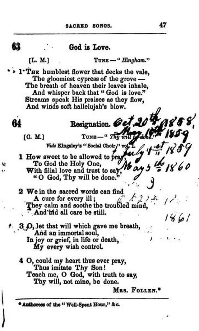 A Selection of Sacred Songs. 2nd ed. page 43