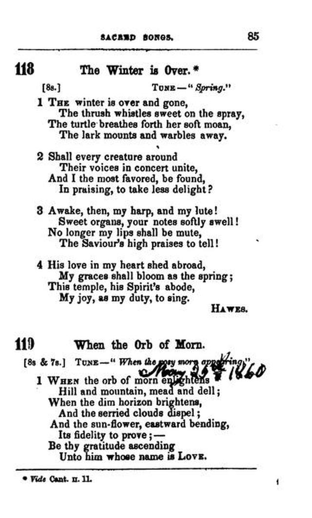 A Selection of Sacred Songs. 2nd ed. page 81