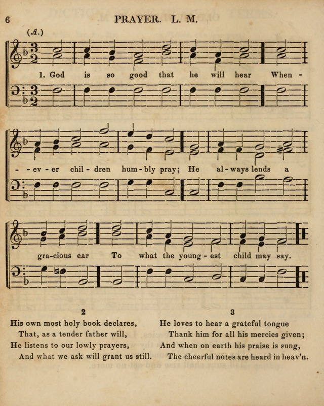 The Sunday School Singing Book: being a collection of hymns with appropriate music, designed as a guide and assistant to the devotional exercises of Sabbath schools and families...(3rd ed.) page 6