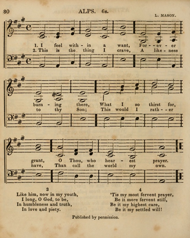 The Sunday School Singing Book: being a collection of hymns with appropriate music, designed as a guide and assistant to the devotional exercises of Sabbath schools and families...(3rd ed.) page 80