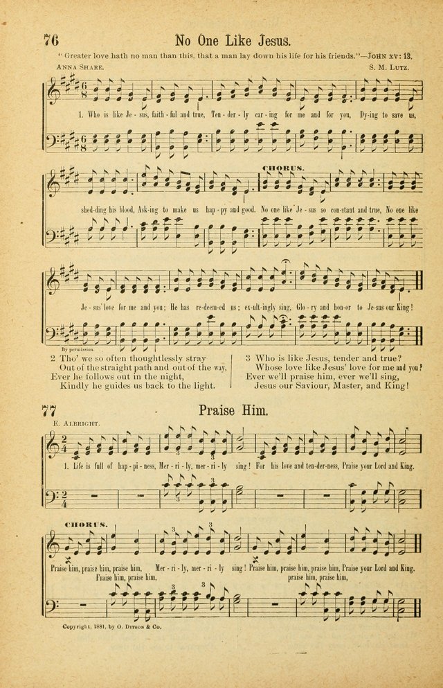 The Standard Sunday School Hymnal page 54