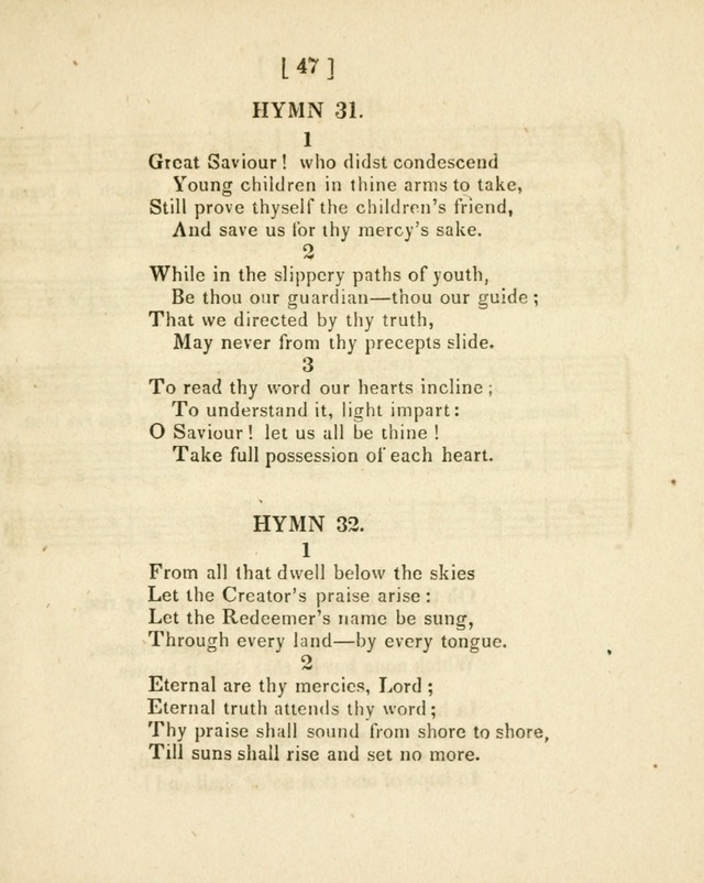 Sabbath School Songs: or hymns and music suitable for Sabbath schools page 49