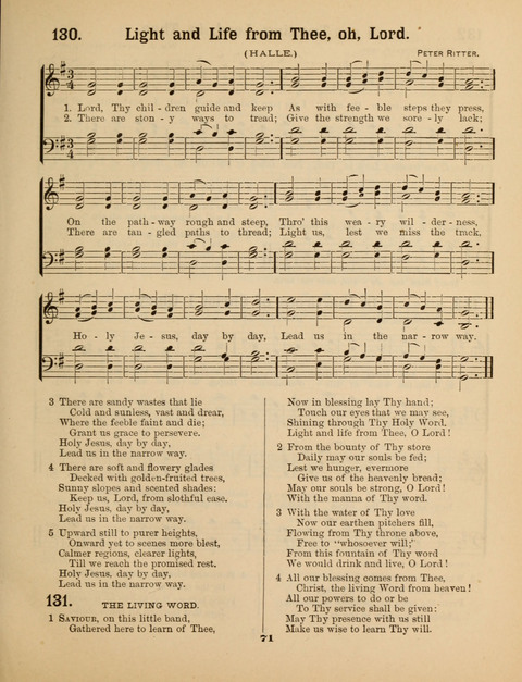 Select Songs for the Sunday School page 71