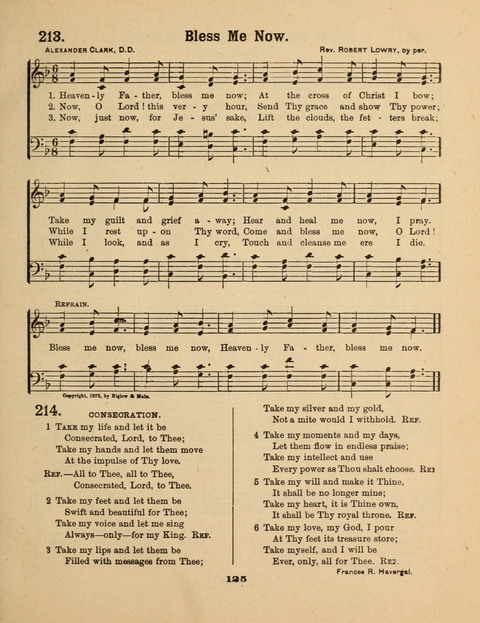 Select Songs for the Singing Service: in the Prayer Meeting and Sunday School page 125