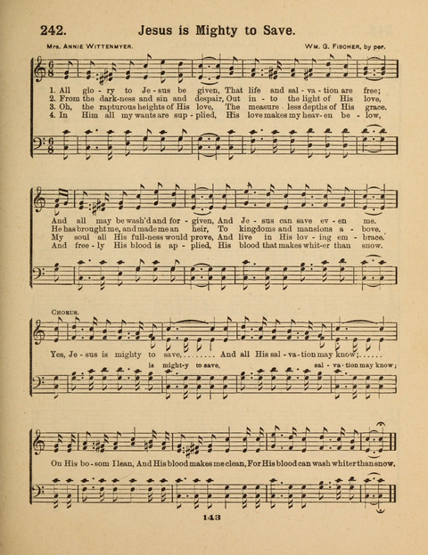 Select Songs for the Singing Service: in the Prayer Meeting and Sunday School page 143