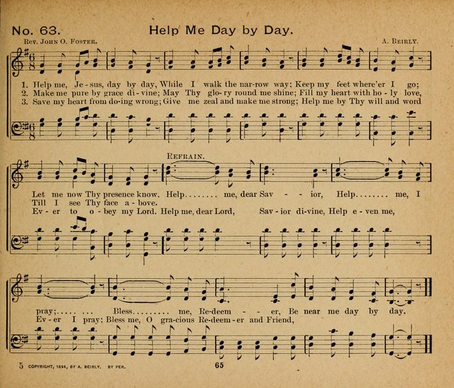 Sun-Shine Songs: for the Sunday School page 65