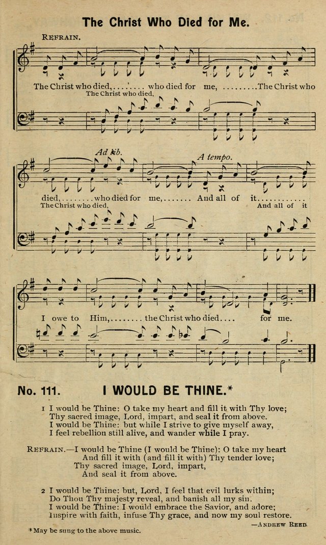 Special Songs: for Sunday schools, revival meetings, etc. page 111