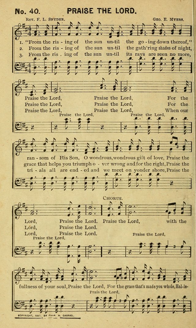 Special Songs: for Sunday schools, revival meetings, etc. page 40
