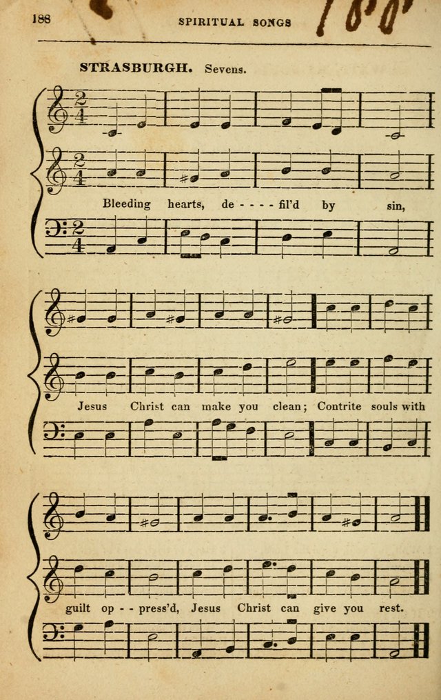 Spiritual Songs for Social Worship: adapted to the use of families and private circles in seasons of rivival, to missionary meetings, to the monthly concert, and to other occasions of special interest page 188