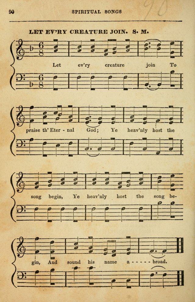 Spiritual Songs for Social Worship: adapted to the use of families and private circles in seasons of rivival, to missionary meetings, to the monthly concert, and to other occasions of special interest page 90