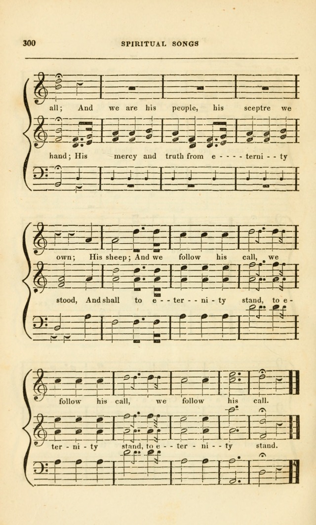 Spiritual Songs for Social Worship: adapted to the use of families and private circles, to missinary meetings, to monthly concert, and to other occasions of special interest.(Rev. and Enl. Ed.) page 300