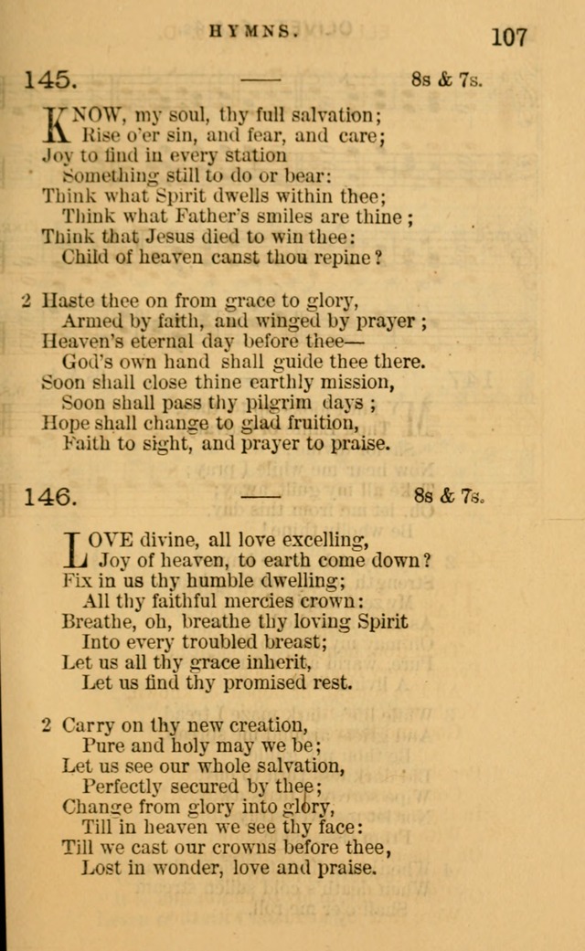 Sacred Songs for Social Worship page 107