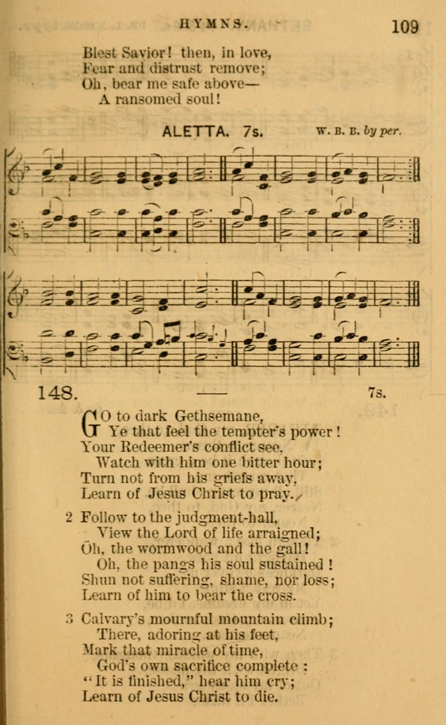 Sacred Songs for Social Worship page 109