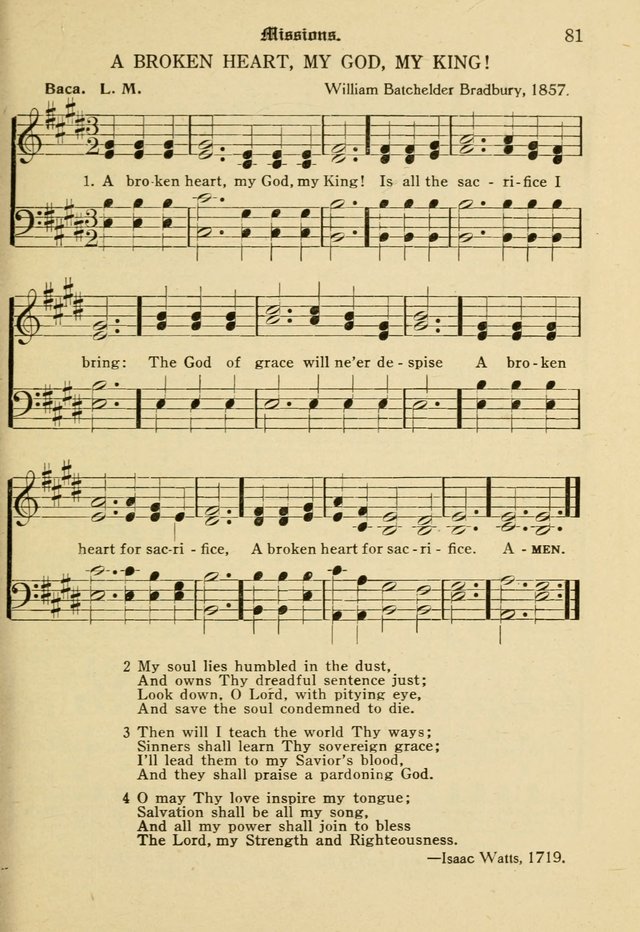 Sacred Songs: for use in inner mission work and church societies page 81